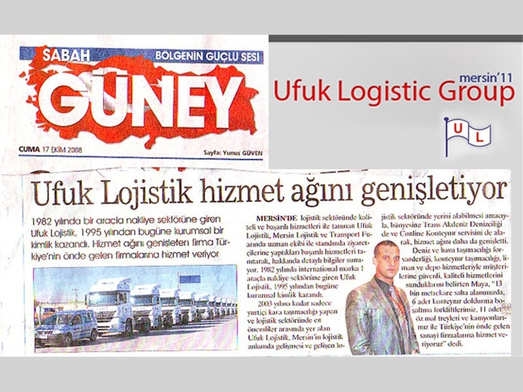 Sabah Gazetesi - Ufuk Lojistik Hizmet Ağını Genişletiyor